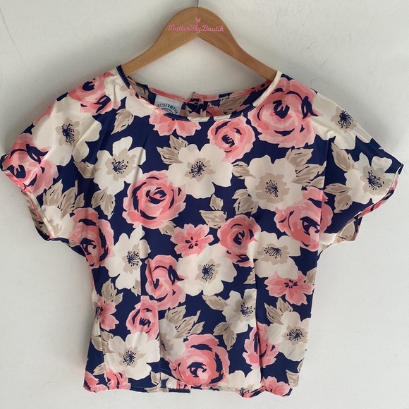 Apostrophe Floral Short sleeve top, Size 10 - Picture 7 of 8